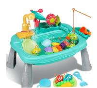 Nouvoir à Eau pour Les Tout-Petits Table sensorielle circulative étanche électrique avec Roue d'eau Fleurie détachable pour Enfants Mignons d', de Sable et de Sable, sensoriel