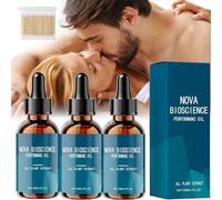 Nova Bioscience - Huile de performance pour homme, gouttes nutritionnelles pour la croissance masculine, gouttes complexes pour hommes, gouttes Nova Bioscience Complex pour hommes (3 pièces)