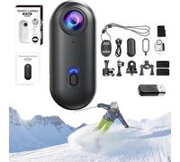 Nova Caplens - POV Camera, 2025 New Treklons 4s Body Camera, 4k Pocket Action Cam, Thumb Action Cameras, 170° Wide Angle, Wearable Video Recording, for Various Outdoor Sports (64 G black,4k)