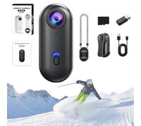 Nova Caplens - POV Camera, 2025 New Treklons 4s Body Camera, 4k Pocket Action Cam, Thumb Action Cameras, 170° Wide Angle, Wearable Video Recording, for Various Outdoor Sports (128G Black,1080p)