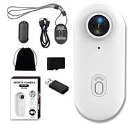 Nova Caplens - POV Camera, New Treklons 4s Body Camera, 4k Pocket Action Cam, 170° Wide Angle, Wearable Video Recording, for Cycling, Pet Walking and Outdoors Activities (White1080 Standard,32G)