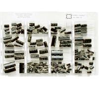 NOVA CCC-17 Assortiment de condensateurs électrolytiques sortie radiale 16 V, 25 V, 35 V, 63 V 20 % 167 parties