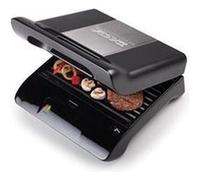 Nova Compact Pro - Grille-sandwich / gaufrier / grill - 700 Watt - satin noir/acier inoxydable Noir G