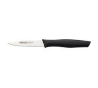 Arcos Couteau Mondador Acier Inoxydable NITRUM 85 mm - Épluchage Fruits et Légumes, Manche Ergonomique Polypropylène Noir - Série Nova
