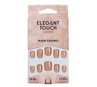NOVA ENGEL Core Colour Nails With Glue Squoval Warm Caramel 24 U