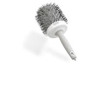 Olivia Garden – Brosse à cheveux Expert Shine – Poils ondulés Ø 80 mm – Blanc et gris