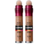 NOVA ENGEL Maybelline Corrector De Ojeras, Bolsas E Imperfecciones Borrador Ojos Tono 11 Tan Pieles Oscuras - 6ml (Lot de 2)