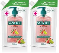 NOVA ENGEL Sanytol Recambio Jabã³N Antibacteriano Cocina Eco 500 Ml (Lot de 2)