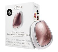 NOVA ENGEL Sonic Warm & Cool Mask 9 In 1 White Rose Gold | SmartAppGuided™ | LED à spectre complet + thérapie lumière rouge | Absorption accrue des soins | Masseur facial