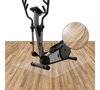 NOVA FORMA Tapis de Protection de Sol Transparent sous appareils de Fitness - Tapis Transparent antidérapant pour sols durs (parquet, carrelage, etc.) - Tapis protège Sol en Pet - 75 x 120 cm