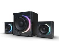 Nova Gaming Enceinte 2.1 GS305 SERPENTIS – RGB, caisson de basse, Jack 3,5 mm, USB, Micro-SD – Noir