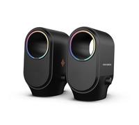 Nova Gaming - GS115 Cygnus - Enceinte 2.0 sans Fil RGB - Bluetooth 5.3, Son stéréo Puissant, Animations RGB, Bouton de réglage du Son et des LED, Évent intégré pour Plus de Basses
