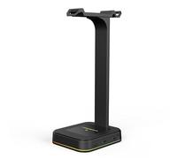 Nova Gaming - Support de casque gaming Hydra - Universel, LED RGB, 2 ports USB - Noir