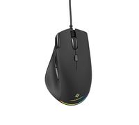 NOVA GAMING - LEO - Souris Gamer Filaire - Capteur optique ultra précis - DPI réglable entre 200 et 12800 DPI, RGB, 12 animations LED, 6 boutons programmable, câble tressé résistant de 1,5m