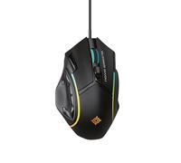 Nova Gaming - Souris gaming filaire Virgo - LED RGB 13 animations, poids ajustable, DPI réglable