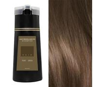 Nova Hair Dye Shampooing,Ingrédients naturels Shampooing de coloration des cheveux, de coloration des cheveux longue durée pour femmes et hommes (brun clair)