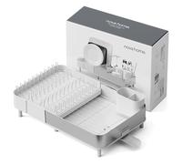 Nova Home Égouttoir à Vaisselle Extensible INOX pour Évier, Blanc