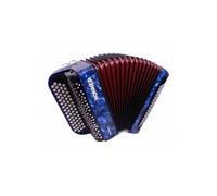 HOHNER NOVA II 80 BASSES BLEU ACCORDEON CHROMATIQUE BOUTON + HOUSSE