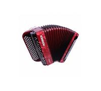 Nova II 80A - Accordéon chromatique à boutons - rouge (+ housse)