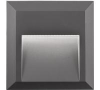 Nova Luce PULSAR LED Applique murale Gris 2W IP54 Blanc chaud 12x3x12cm 811201
