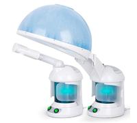 Nova Microdermabrasion Appareil à vapeur portable 3 en 1 pour cheveux et visage avec capuche pour soins personnels à la maison ou au salon, mini table Top Spa Steamer avec capuchon, équipement de