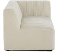 Nova - module d'assise droit - en velours - Beige Beige G