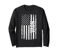 Nova NOM PERSONNELLE American Flag Retro Femmes Funny Manche Longue