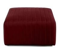 Nova - pouf modulable - en velours - Rouge
