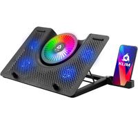 Nova - Refroidisseur Pc Portable - 11" À 17" - Éclairage Rgb - Support Ordinateur Portable Gaming - Ventilateur Usb - Stable Et Silencieux - Compatible Avec Mac Et Ps4 - Nouveauté
