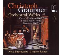NOVA STRAVAGANZA (ensemble) - Graupner: Orchestral Works Vol 3 Nova Stravaganza Siegbert R