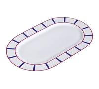 NOVA STYL Plat ovale 36 cm - Basque Bleu