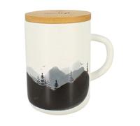 Novastyl Tisanière Alpage 475 ml en grès avec couvercle bambou