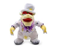 NovaCarta Peluche Bowser en Smoking, 31 cm, Costume Blanc avec Nœud Papillon Violet, Collection Super Mario