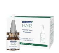 Novaclear Ampoules anti-chute de cheveux 15 x 5 ml - Traitement intensif contre la chute de cheveux avec Baicapil, romarin, palmier nain, bardane et ortie - Réduit la perte de cheveux et augmente la