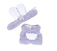 Novadex Vêtements pour poupées de 17 cm, joli sweat à capuche avec accessoires pour collectionneurs (sans poupée) (lapin violet)