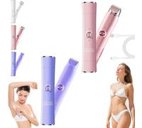 Novae Beauty Electric Shaver, Novae Beauty2-in-1 Bikini Trimmer for Women, Dual Head Cordless Electric Razor,Dual Heads Waterproof Rechargeable, for Pubic, Facial & Body Hair (2pcs-a)