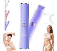 Novae Beauty Electric Shaver, Novae Beauty2-in-1 Bikini Trimmer for Women, Dual Head Cordless Electric Razor,Dual Heads Waterproof Rechargeable, for Pubic, Facial & Body Hair (blue)