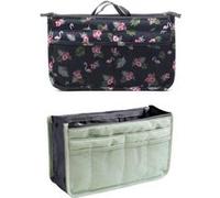 NOVAGO 2 Organiseurs Pochette Sac de Rangement intérieur pour Sac à Main ou Sac de Voyage ( Menthe + Flamant ) Multicolore G