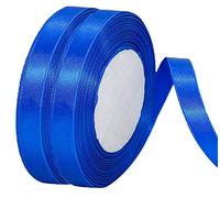 2 rouleaux de ruban satin Bleu saphir [ Largeur 1 cm ]