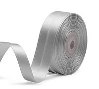 2 rouleaux de ruban satin Gris silver [ Largeur 1 cm ]