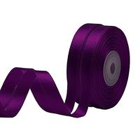 2 rouleaux de ruban satin Violet foncé [ Largeur 1 cm ]