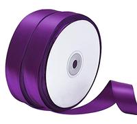 2 Rouleaux De Ruban Satin Pour Vos Cadeaux Et Décoration Violet Foncé [ Largeur 2 Cm ]