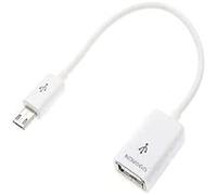 NOVAGO Câble OTG Micro USB Compatible avec Acer Iconia Tab A3-A10 /A1-830/ A1-810 / A1-811/B1-A71/ W4-820 ; ASUS MeMo Pad 8 ME180A / MeMo Pad 10 ME102A,Google Nexus 7/ Nexus 10
