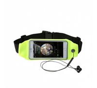 NOVAGO Ceinture de Sport Néoprène Imperméable 6,7" - Pochette Running Compatible Tous Smartphones Grande Taille - Ajustable, Anti-Transpiration(Vert)