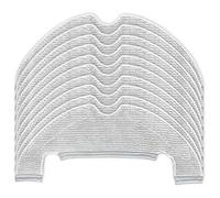 NOVAGO compatible avec aspirateur robot Dreame Bot Z10 Pro, L10 Plus, D10 Plus Pack 10 chiffons serpillères en laine et microfibres lavables résistantes longue durée