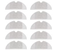 NOVAGO compatible avec aspirateur robot Dreame D9/D9 Mistral/Robot Vacuum D9 Pro/ F9 /L10 Pro/Z10 Pro- Pack 10 chiffons serpillères en laine et microfibres lavables résistantes longue durée