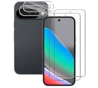 NOVAGO Compatible avec Google Pixel 10 - Pack de 4 Films vitre verre trempé donc 2 pour écran et 2 pour l'objectif caméra arrière