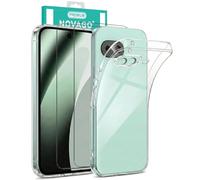 NOVAGO Compatible avec Google Pixel 10A - Pack de Protection Intégrale - Coque Transparente Souple et Lot de 2 Films Verre Trempé 9H pour Écran