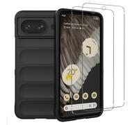 NOVAGO Compatible avec Google Pixel 8 5G - Pack Complet- Coque AirBag Résistante Anti Choc Anti Casse + 2 Films Protection écran Verre trempé