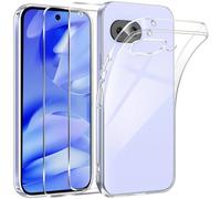 NOVAGO Compatible avec Google Pixel 9A - Pack Complet - Coque Résistante Transparente + 2 Films vitre Protection écran en Verre trempé résistant